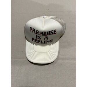 Women's Ascot + Hart Paradise Is A Feeling Graphic Trucker Hat - Off-White